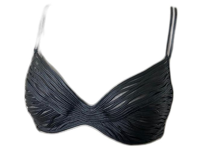 La Perla SG Dark Grey Polyester Bra T85B