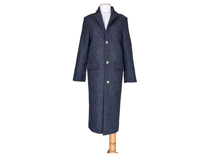 Zadig & Voltaire Mio Einreiher Mantel Dunkelgrau Anthrazitgrau
