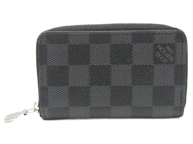 Portafoglio Zippy Damier Graphite Louis Vuitton Nero