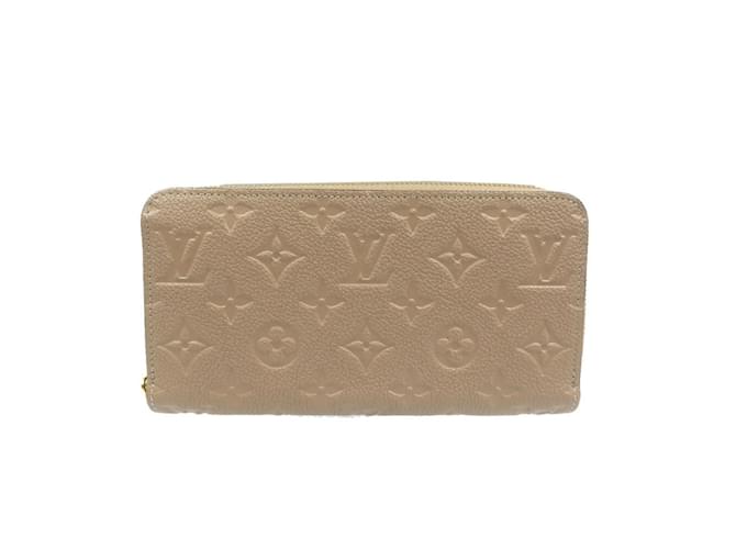 Louis Vuitton Empreinte Zippy Wallet Brown Cloth  ref.1789164