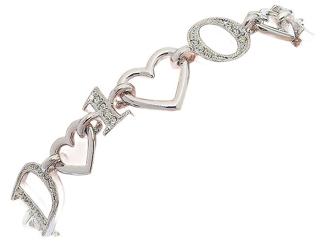 Pulseira de charme prateada Christian Dior Prata