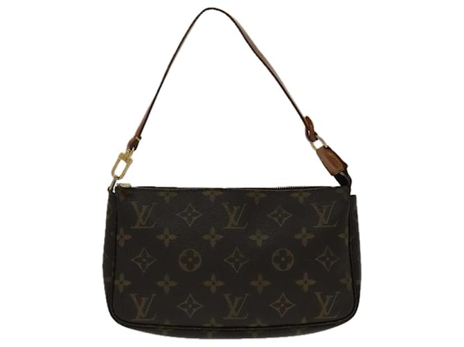 Pochette Accessoire Louis Vuitton Marrom Lona  ref.1790219
