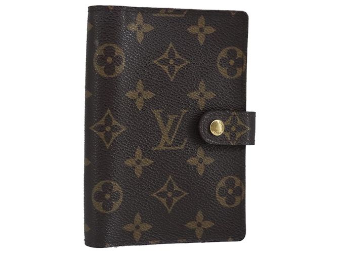 LOUIS VUITTON Cubierta de Agenda PM Monogram R20005 LV Auth ar12745 Monograma