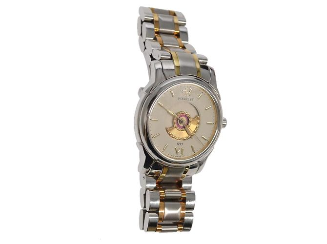 Relojes PERRELET Acero Inoxidable Plata Oro Rojo 1220 Auth am6930 Roja Dorado
