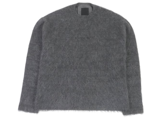 Suéter de lã de mohair com motivo de cachorro Givenchy cinza S Marrom