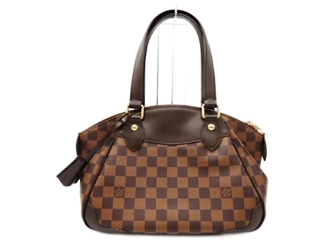 Louis Vuitton Verona PM Damier Ebene Handbag Brown Cloth  ref.1792780