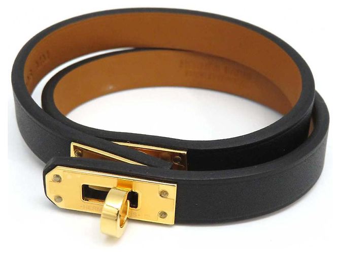 Hermès Bracciale Mini Kelly in pelle Hermes Nero