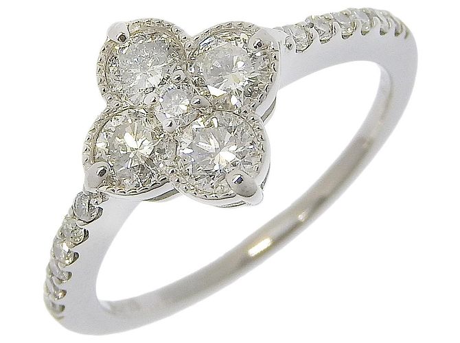 Autre Marque Blumenring Pt950 Platin Diamant 9 Silber