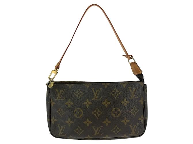 Louis Vuitton Monogram Handbag M51980 Brown Cloth  ref.1793835