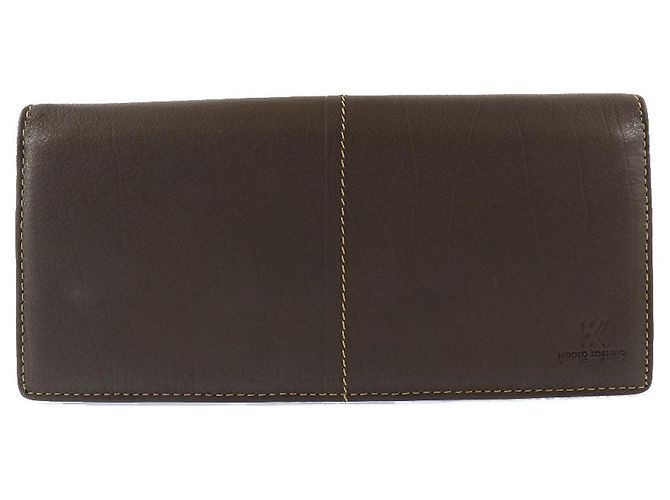 Autre Marque Hiroko Koshino Men's Long Wallet HH-A0001 Brown