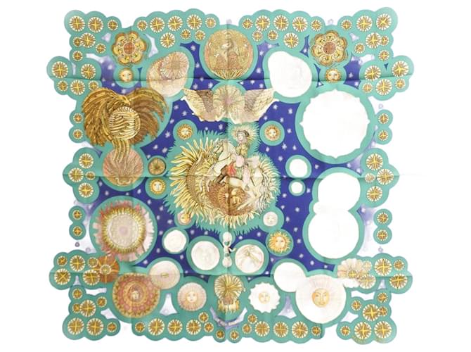 Hermès Hermes Silk Scarf Blue  ref.1794437