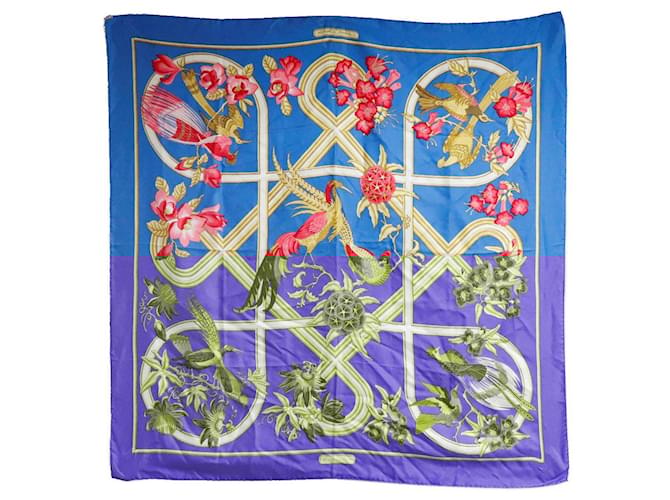 Hermès Hermes Silk Scarf Carré 90 Blue  ref.1794464