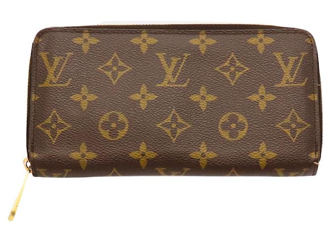 Louis Vuitton Monogram Zippy Wallet Brown Cloth  ref.1794786