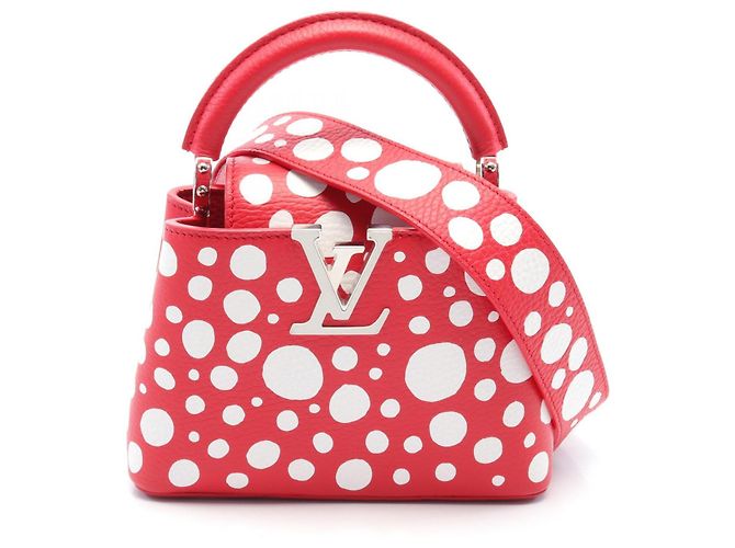 Louis Vuitton Capucines Mini Infinity Dot Handbag M21692 Red