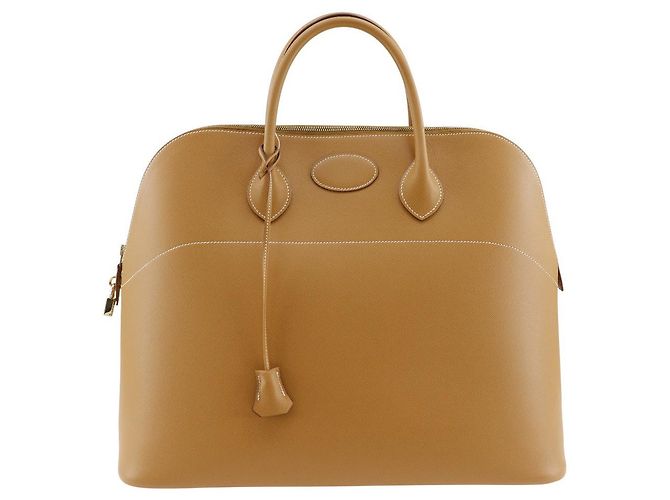Hermès Hermes Bolide 45 Boston Bag Camel Brown