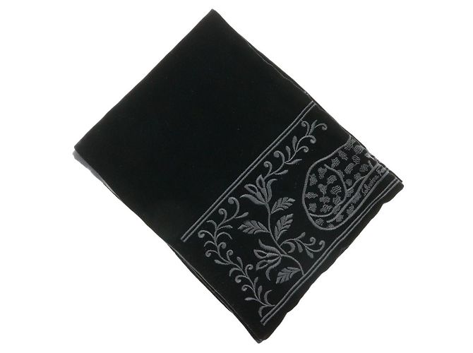 Bufanda de seda de rayón Salvatore Ferragamo Negro