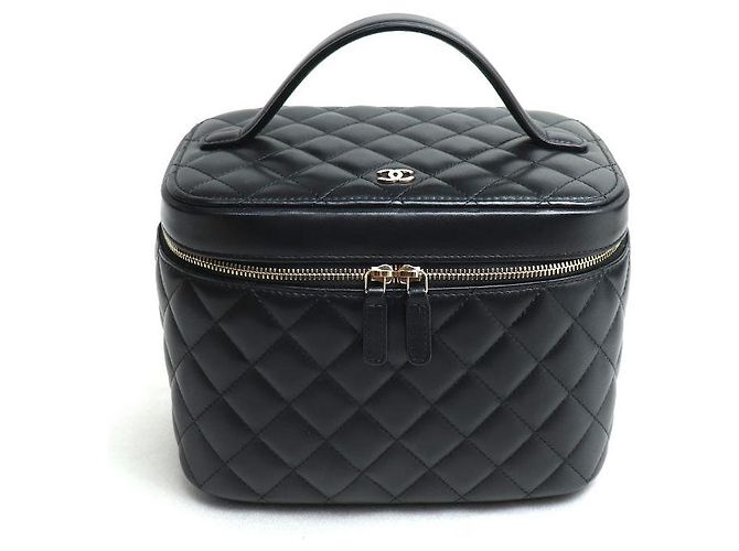 Borsa a mano Vanity Chanel Nera A80913 Nero