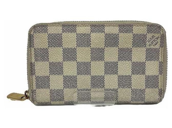 Louis Vuitton Damier Azur Zippy Compact Wallet White