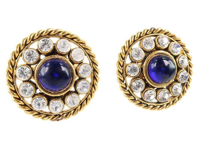 Boucles d'oreilles Chanel Bleu