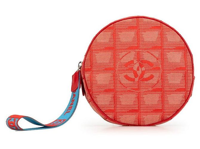 Vanity Chanel Canvas Coco Mark Tasche Rot