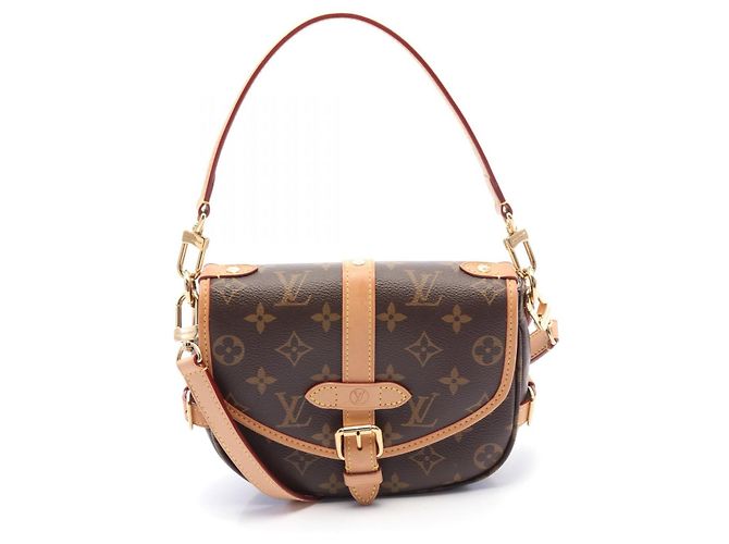 Louis Vuitton Monogram Saumur BB Handbag M46740 Brown
