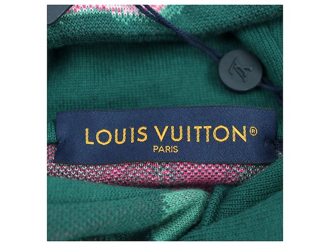 Baumwoll-Hoodie mit gesticktem Louis Vuitton-Logo M