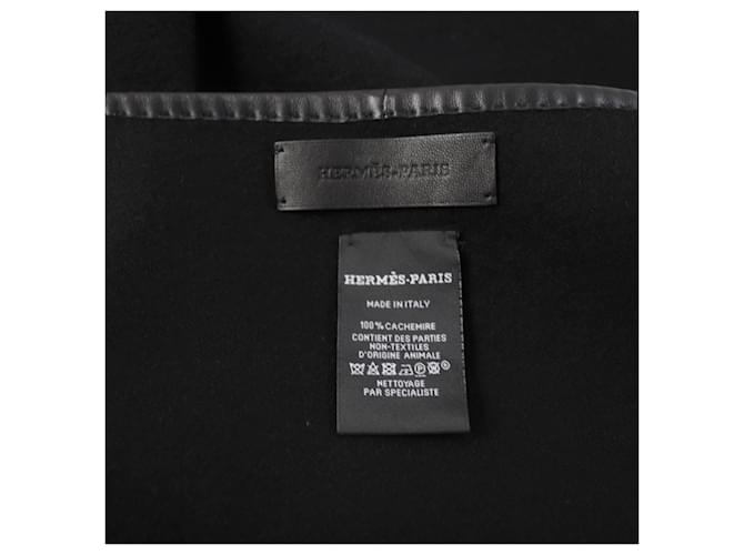 Hermès Hermes Etriers Cashmere Scarf Shawl Black  ref.1802319