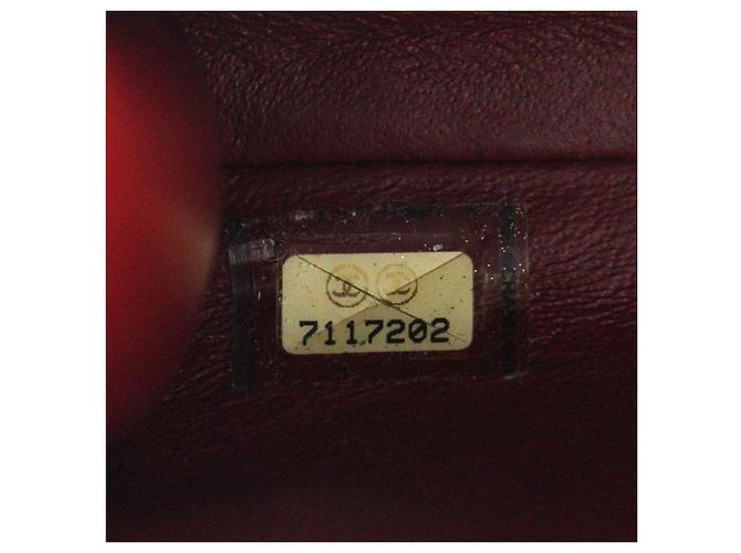 Bolso de hombro de lona de algodón Chanel Roja