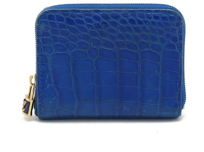 Monedero Zippy de cocodrilo Louis Vuitton Azul