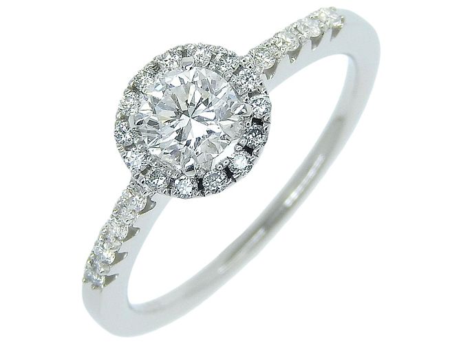 Autre Marque Pt950 Platinum Diamond Ring 12 Silvery