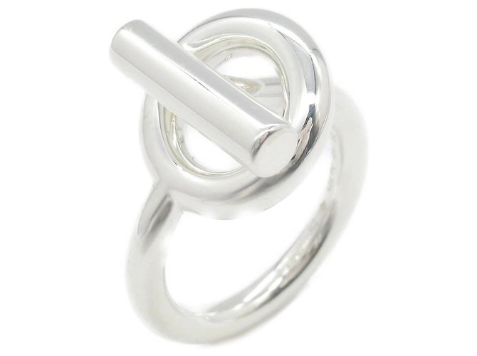 Hermès Hermes Silver 925 Escape Ring Silvery Metal