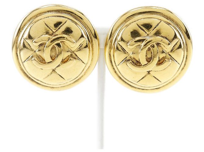 Orecchini Chanel Coco placcati in oro D'oro