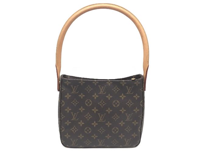 Louis Vuitton Monogram Looping MM Shoulder Bag Brown