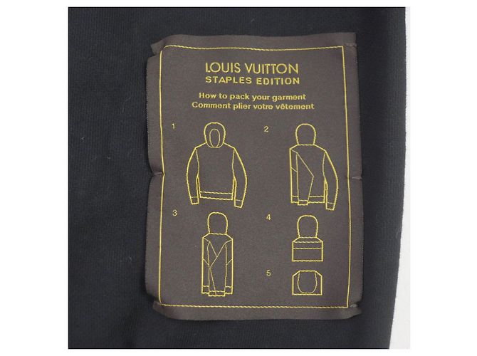 Louis Vuitton Logo Pullover Parker Schwarz M 
