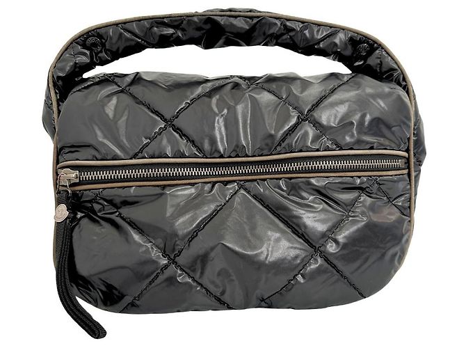 Bolsa de ombro de nylon Moncler Preto