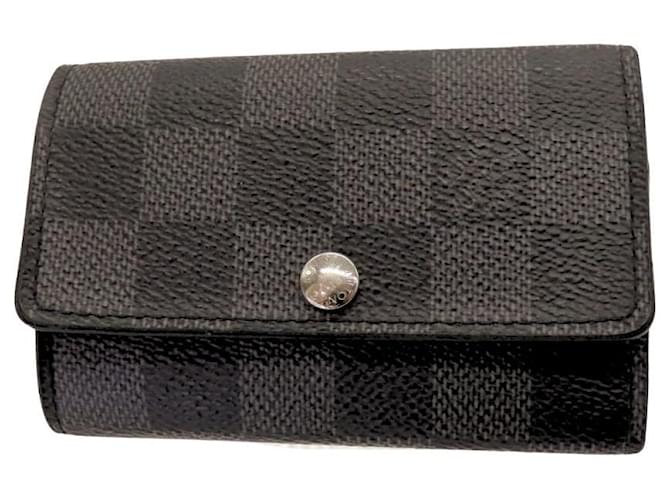 Louis Vuitton Damier Graphite Key Case N62662 Black Cloth  ref.1809653