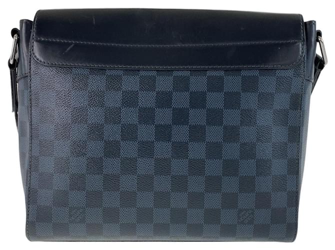 Louis Vuitton Damier Cobalt Newport Messenger Bag Black Cloth  ref.1810627