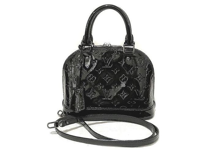 Louis Vuitton Vernis Alma PM Handbag M90061 Black