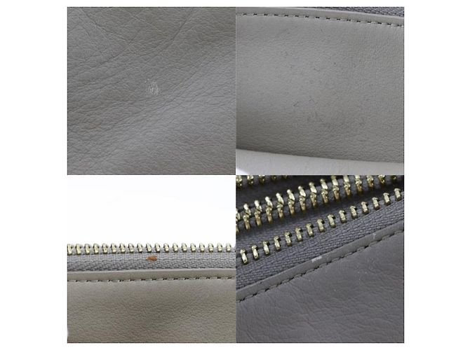 Céline Borsa a spalla Celine Trio in pelle di vitello grande Grigio