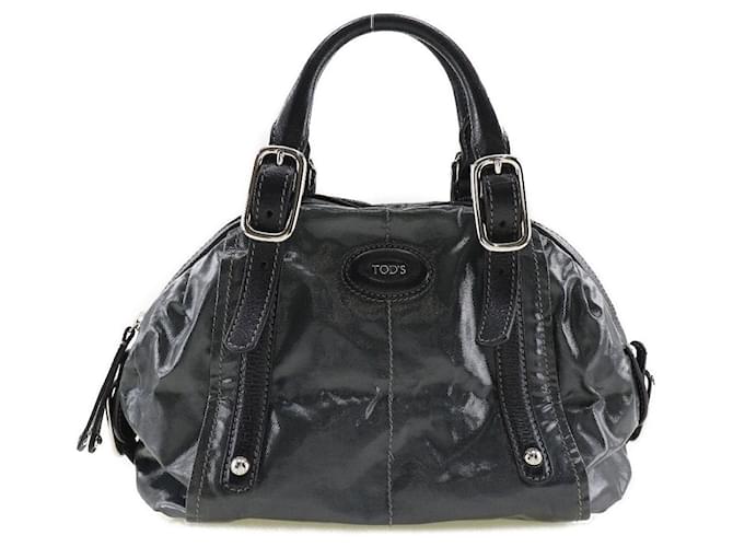 Tod's Nylon Leather G-Line Handbag Green Cloth  ref.1812047