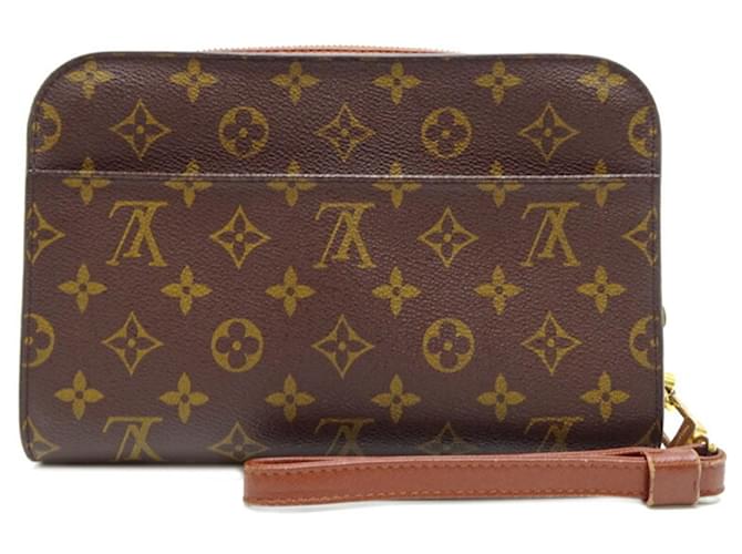 Louis Vuitton Orsay Men's Clutch Bag Brown Patent leather  ref.1814184