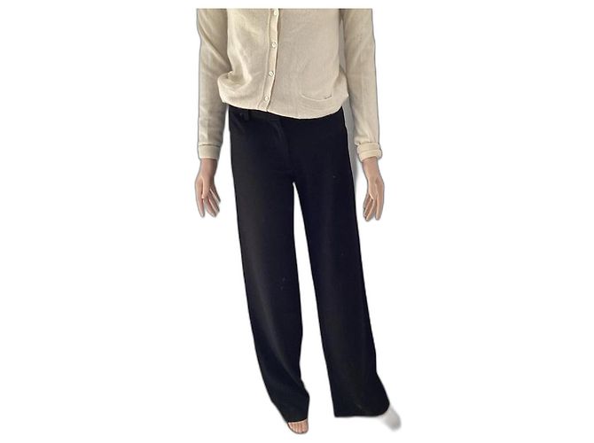 Autre Marque Balenciaga Hose aus schwarzer Wolle