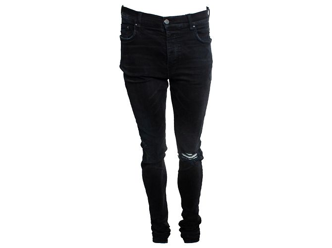 Amiri jeans neri strappati