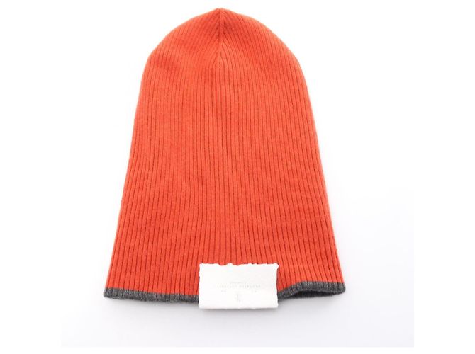 Brunello Cucinelli Cashmere Knit Hat Red