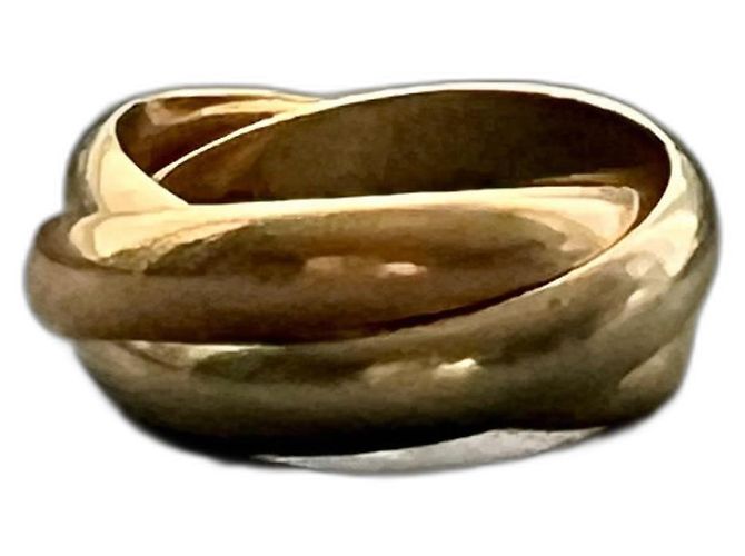 Anillo Cartier Trinity Modelo Grande Oro Blanco Oro Amarillo Oro Rosa