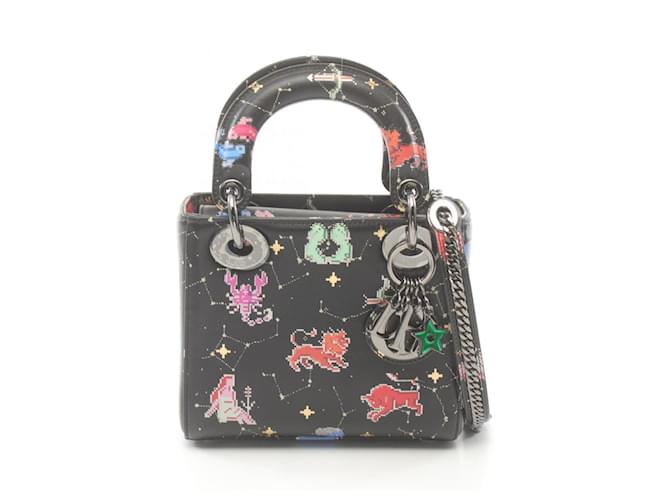 Dior Lady Dior Black Leather  ref.1816178