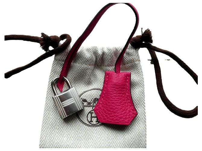 bell, pull tab and lock hermès new for hermès bag dustbag Pink