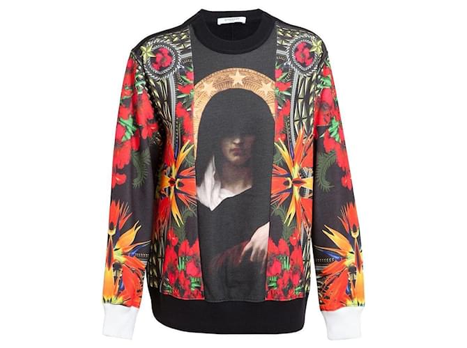 Pull Givenchy Imprimé Madonna Patchwork Multicolore 