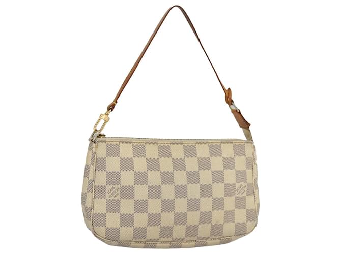 LOUIS VUITTON Damier Azur Pochette Accessoires Pouch N51986 LV Auth 100115  ref.1816663