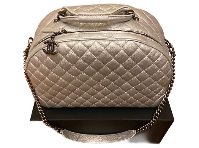 Vanity Chanel Reisetasche Metallisch